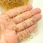 Load image into Gallery viewer, 14K Gold Filled Flat Round Link Chain