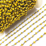 Load image into Gallery viewer, Gold Coated Pyrite Wire Chain