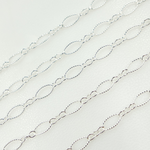 Load image into Gallery viewer, 925 Sterling Silver Twisted Oval and Round Link Chain.