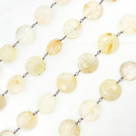 Load image into Gallery viewer, Golden Rutile Oxidized Wire Chain