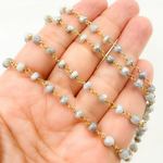 Load image into Gallery viewer, Coated Quartz Gold Plated Wire Chain