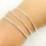 Load image into Gallery viewer, Sterling Silver Round Box Chain