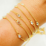 Load image into Gallery viewer, Cubic Zirconia Round Shape Connected Chain