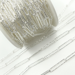 Load image into Gallery viewer, 925 Sterling Silver Diamond Cut Paperclip Link Chain.