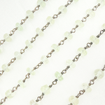 Load image into Gallery viewer, Green Amethyst Oxidized Wire Chain