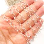 Load image into Gallery viewer, 925 Sterling Silver Oval Link Chain.