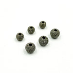 Load image into Gallery viewer, 4MM Black Rhodium Sterling Silver Seamless Laser Cut Beads