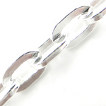 Load image into Gallery viewer, 925 Sterling Silver Flat Oval Link Chain