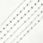 Load image into Gallery viewer, Sterling Silver Diamond Cut Marina & Smooth Oval Link Chain