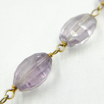 Load image into Gallery viewer, Pink Amethyst Gold Plated Wire Chain