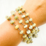 Load image into Gallery viewer, Coated Cats Eye Oxidized 925 Sterling Silver Wire Chain