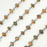 Load image into Gallery viewer, Andalusite Oxidized Wire Chain.