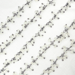 Load image into Gallery viewer, Crystal Cluster Dangle Oxidized Wire Chain.