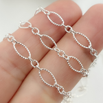 Load image into Gallery viewer, 925 Sterling Silver Twisted Oval and Round Link Chain.
