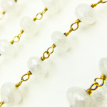 Load image into Gallery viewer, Coated Chaceldony Gold Plated Wire Chain.