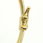 Load image into Gallery viewer, 14K Solid Gold Matte Textured Bangle