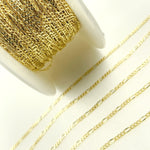 Load image into Gallery viewer, 14K Solid Yellow Gold Figaro Link Chain