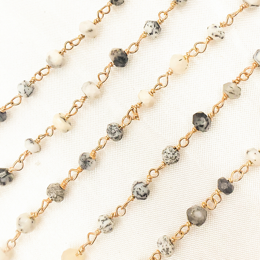 Dendrite Rose Gold Plated Wire Chain