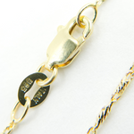 Load image into Gallery viewer, 14K Solid Gold Diamond Cut Bar Chain.