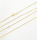 Load image into Gallery viewer, 030R08BFL4L024. 14K Solid Gold Flat Cable Chain