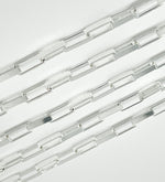 Load image into Gallery viewer, X31SS. Sterling Silver Flat Box Link Chain