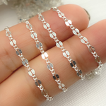 Load image into Gallery viewer, 925 Sterling Silver Flat Marina Link Chain.