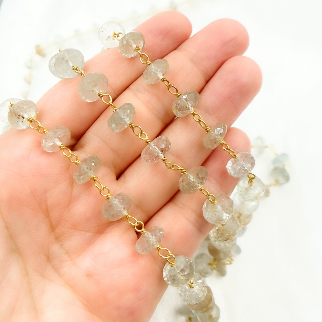 Imperial Topaz Gold Plated Wire Chain