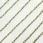 Load image into Gallery viewer, Coated Crystal Oxidized Wire Chain