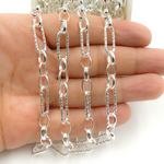 Load image into Gallery viewer, 925 Sterling Silver Paperclip Chain