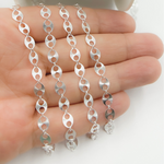 Load image into Gallery viewer, 925 Sterling Silver Flat Textured Marina Chain