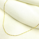 Load image into Gallery viewer, 025FCLT5. 14K Solid Yellow Gold Diamond Cut Paperclip Link Chain
