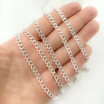 Load image into Gallery viewer, 925 Sterling Silver Curb Round Link Chain