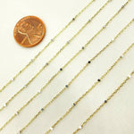 Load image into Gallery viewer, 14k Solid Gold Satellite Silver Gold Cube Chain