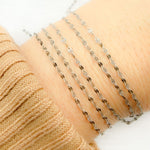 Load image into Gallery viewer, Oxidized 925 Sterling Silver Fancy Marina Chain