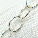 Load image into Gallery viewer, Sterling Silver Twisted Oval Link Chain