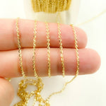 Load image into Gallery viewer, 14K Solid Gold Flat Cable Link Chain