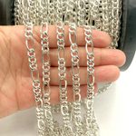 Load image into Gallery viewer, Sterling Silver Figaro Chain