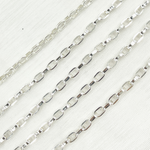 Load image into Gallery viewer, Sterling Silver Flat Box Chain