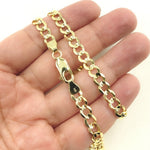 Load image into Gallery viewer, 120R13FG1T2A9L001. 14K Solid Yellow Gold Miami Flat Curb Chain