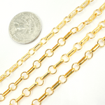 Load image into Gallery viewer, 14K Gold Filled Round and Large Link Chain