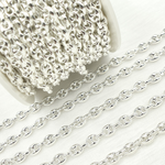Load image into Gallery viewer, Sterling Silver Puff Marina Link Chain