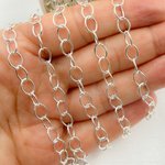 Load image into Gallery viewer, V189SS. Sterling Silver Smooth Oval Link Chain