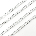 Load image into Gallery viewer, 925 Sterling Silver Diamond Cut Paperclip Chain.