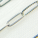 Load image into Gallery viewer, Oxidized Sterling Silver Hammered Paperclip Link Chain