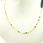 Load image into Gallery viewer, 14K Solid Yellow Flat Marina Link Chain