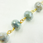 Load image into Gallery viewer, Coated Quartz Gold Plated Wire Chain.