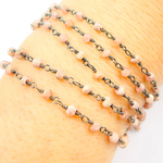 Load image into Gallery viewer, Rhodochrosite Wire Wrap Chain