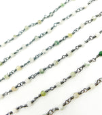 Load image into Gallery viewer, Mix Quartz Wire Wrap Chain. CQU21