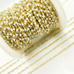 Load image into Gallery viewer, Shaded Amazonite Gold Plated Wire Chain