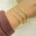 Load image into Gallery viewer, Solid Gold Flat Cuban Links Chain